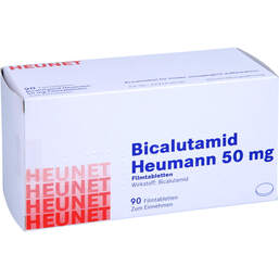 Abbildung: Bicalutamid Heumann 50 mg Filmtabletten Heunet 90 St, Filmtabletten PZN 15023372