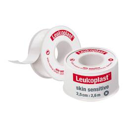 Abbildung: Leukoplast® skin sensitive 2,5 cm x 2,6 m 1 St, Pflaster PZN 15190897