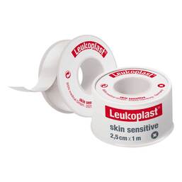 Abbildung: Leukoplast® skin sensitive 2,5 cm x 1 m 1 St, Pflaster PZN 15190911