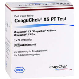 Abbildung: Coaguchek XS PT Test Pst 2X24 St, Teststreifen PZN 15195311