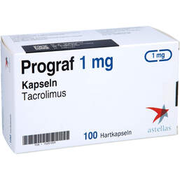 Abbildung: Prograf 1 mg Hartkapseln 100 St, Hartkapseln PZN 15201359
