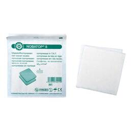 Abbildung: Nobatop 8 Kompressen 5x5 cm steril 50X2 St, Kompressen PZN 15205883