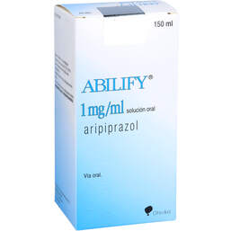 Abbildung: Abilify 1 mg / ml Lösung zum Einnehmen 150 ml, Lösung zum Einnehmen PZN 15210588