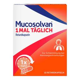 Abbildung: Mucosolvan Retardkapseln 1 mal täglich Retard-Kapseln, 10 St PZN 15210884