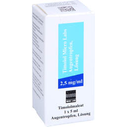 Abbildung: Timolol Micro Labs 2,5 mg / ml Augentropfen Lösung 1X5 ml, Augentropfen PZN 15228329