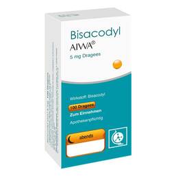 Abbildung: Bisacodyl AIWA 5 mg magensaftresistente Tabletten 100 St, Tabletten magensaftresistent PZN 15232549