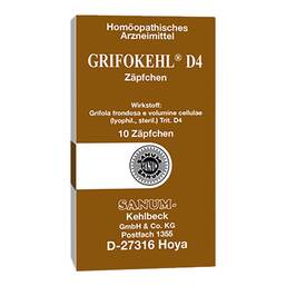 Abbildung: Grifokehl D4 Zäpfchen 10 St, Suppositorien PZN 15232609