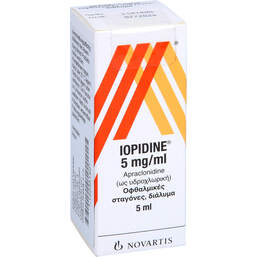 Abbildung: Iopidine 5 mg / ml Augentropfen 5 ml, Augentropfen PZN 15235192