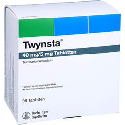 Abbildung: Twynsta 40 mg / 5 mg Tabletten 98 St, Tabletten PZN 15243458