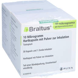 Abbildung: Braltus 10 µg + 2 Zonda-Inhalat.Hartk.mit Pulver zur Inh. 60 St, Hartkapseln mit Pulver zur Inhalation PZN 15246505