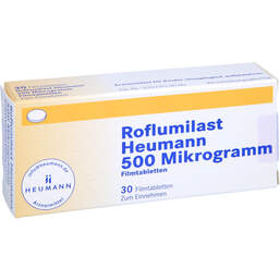 Abbildung: Roflumilast Heumann 500 Mikrogramm Filmtabletten 30 St, Filmtabletten PZN 15250441