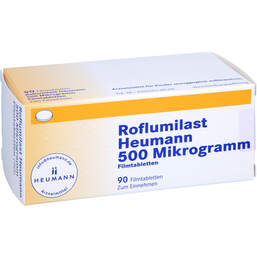 Abbildung: Roflumilast Heumann 500 Mikrogramm Filmtabletten 90 St, Filmtabletten PZN 15250458