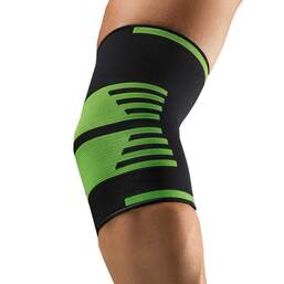 Abbildung: Bort Activecolor Sport Ellenbogenbandage XL schw / grün 1 St, Bandage PZN 15256076
