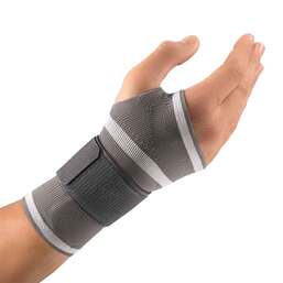 Abbildung: Bort activemed Handgelenkbandage re.M mineralgrau 1 St, Bandage PZN 15256142