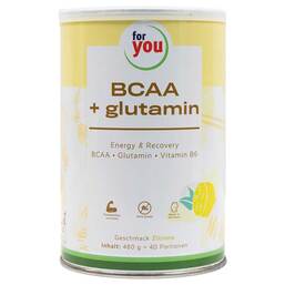 Abbildung: For You Bcca + glutamin Energy & Recovery Zitrone 480 g, Pulver PZN 15264265