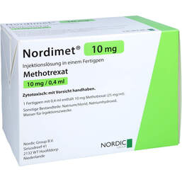 Abbildung: Nordimet 10 mg Injektionslösung in einem Fertigpen 12 St, Injektionslösung in einem Fertigpen PZN 15264360