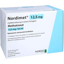 Abbildung: Nordimet 12,5 mg Injektionslösung in einem Fertigpen 12 St, Injektionslösung in einem Fertigpen PZN 15264414