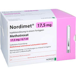Abbildung: Nordimet 17,5 mg Injektionslösung in einem Fertigpen 12 St, Injektionslösung in einem Fertigpen PZN 15264532