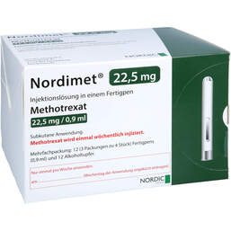 Abbildung: Nordimet 22,5 mg Injektionslösung in einem Fertigpen 12 St, Injektionslösung in einem Fertigpen PZN 15264615