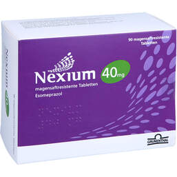 Abbildung: Nexium 40 mg magensaftresistente Tabletten 90 St, Tabletten magensaftresistent PZN 15266264