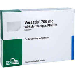 Abbildung: Versatis 700 mg wirkstoffhaltiges Pflaster 20 St, Pflaster PZN 15266459