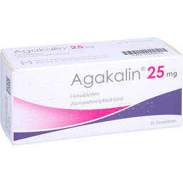 Abbildung: Agakalin 25 mg Filmtabletten 35 St, Filmtabletten PZN 15268949