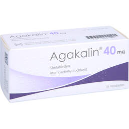Abbildung: Agakalin 40 mg Filmtabletten 35 St, Filmtabletten PZN 15268961