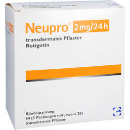 Abbildung: Neupro 2 mg / 24 h transdermale Pflaster 84 St, Pflaster transdermal PZN 15292741