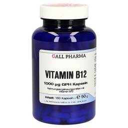 Abbildung: Vitamin B12 1000 µg GPH Kapseln 180 St, Kapseln PZN 15294728 
