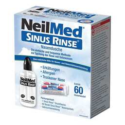 Abbildung: Neilmed Sinus Rinse Nasendusche + 60 Nasenspülsalzbeutel 1 P, Salz PZN 15297276