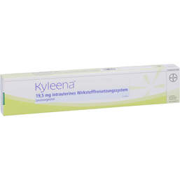 Abbildung: Kyleena 19,5 mg intrauterin.Wirkstofffreisetz.System 1X1 St, Intrauterinpessar PZN 15299134