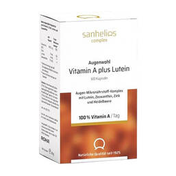 Abbildung: Sanhelios Augenwohl Vitamin A plus Lutein Kapseln Kapseln, 60 St PZN 15302095