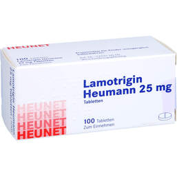 Abbildung: Lamotrigin Heumann 25 mg Tabletten Heunet 100 St, Tabletten PZN 15303999