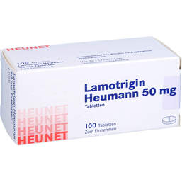Abbildung: Lamotrigin Heumann 50 mg Tabletten Heunet 100 St, Tabletten PZN 15304036