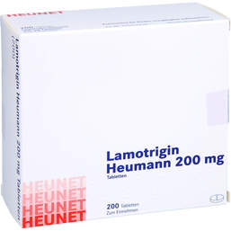 Abbildung: Lamotrigin Heumann 200 mg Tabletten Heunet 200 St, Tabletten PZN 15304119