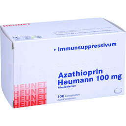 Abbildung: Azathioprin Heumann 100 mg Filmtabletten Heunet 100 St, Filmtabletten PZN 15304183