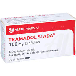 Abbildung: Tramadol STADA 100 mg Zäpfchen Aliud 20 St, Suppositorien PZN 15316720