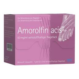 Abbildung: Amorolfin acis 50 mg / ml wirkstoffhalt.Nagellack Wirkstoffhaltiger Nagellack, 6 ml PZN 15317441