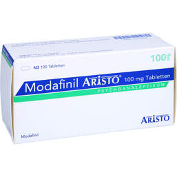 Abbildung: Modafinil Aristo 100 mg Tabletten 100 St, Tabletten PZN 15370837