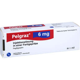 Abbildung: Pelgraz 6 mg Injektionslösung in einer Fertigspritze 1 St, Injektionslösung PZN 15371400