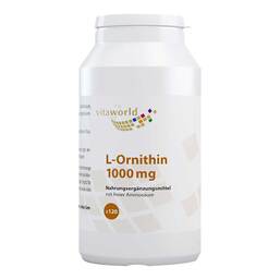 Abbildung: L-Ornithin 1000 mg Tabletten 120 St, Tabletten PZN 15373942