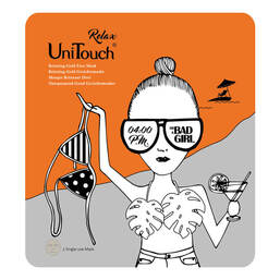 Abbildung: Unitouch Relaxing Gold Gesichtsmaske Beutel, 25 ml PZN 15375585