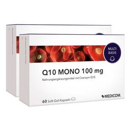 Abbildung: Q10 Mono 100 mg Weichkapseln Weichkapseln, 2X60 St PZN 15385572
