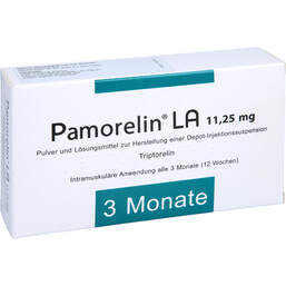 Abbildung: Pamorelin LA 11,25 mg P.und LM z.H.e.Depot-Injektionssuspension  1 St, Trockensubstanz mit Lösun PZN 15387341