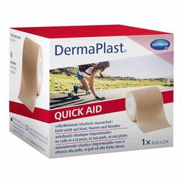 Abbildung: Dermaplast Quick Aid Schaumverband 6 cmx2 m hautfarben  1 St PZN 15389914