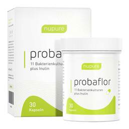 Abbildung: Nupure probaflor Mikrobiotika magensaftresistent Kapseln 30 St, Kapseln magensaftresistent PZN 15399812