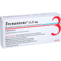 Abbildung: Trenantone 11,25 mg Zweikammerspritze 2 St, Retardmikrokapseln und Suspensionsmittel PZN 15405990