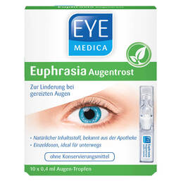 Abbildung: Eye Medica Euphrasia Augentrost Augentropfen 10X0.4 ml, Augentropfen PZN 15406676