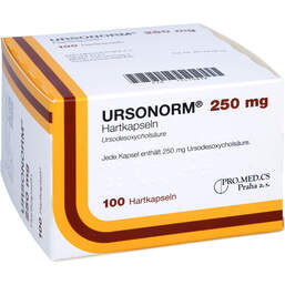 Abbildung: Ursonorm 250 mg Hartkapseln 100 St, Hartkapseln PZN 15410838