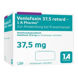 Abbildung: Venlafaxin-1A Pharma 37,5 mg Hartkapseln retard 100 St, Retard-Kapseln PZN 15423918